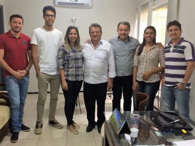 Participantes do programa CNA Jovem em visita à diretoria do Sistema Faema/Senar  